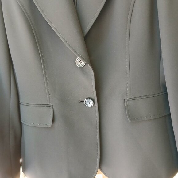 Tahari ASL Jet Black Blazer Polished, Professional, A Timeless Classic Sz 6 - Picture 4 of 11